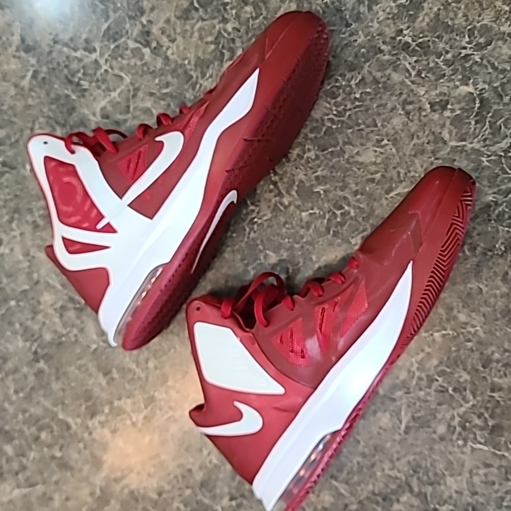 Nike Air Max Hyper Aggressor TB Gym Red White Mens Sneakers 524867-600 Size 14 - Picture 12 of 16